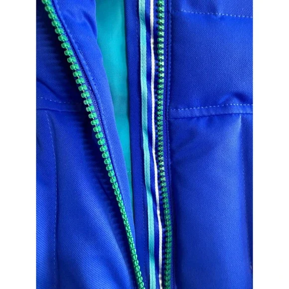 Obermeyer Womens Blue Down Insulated Ski Jacket Hooded Winter Coat Size 6 - Picture 11 of 17